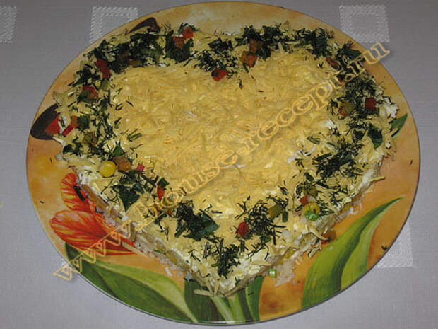 Салат с мясом криля