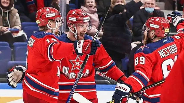 ЦСКА в овертайме переиграл «Нефтехимик» в КХЛ