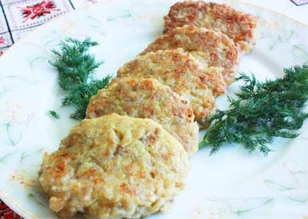 постные котлеты из грибов и риса