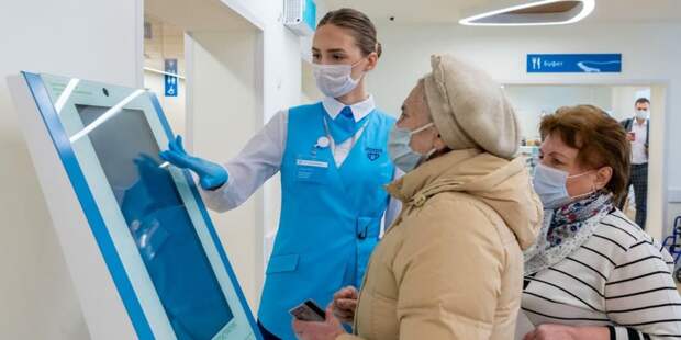 В московских поликлиниках нет очередей благодаря новому стандарту работы с ОРВИ.Фото: В. Новиков mos.ru