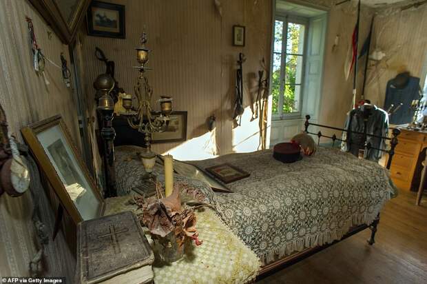 Dragoons' Second Lieutenant Hubert Rochereau died aged 21 in an English field ambulance after fighting in the village of Loker, Flanders, in 1918. His bedroom at home in Belabre, 44 miles from Poitiers in south-west France, was left untouched