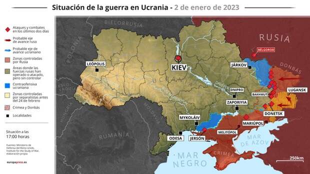 В Киеве опасаются, что русские готовят окружение сразу двух крупных группировок ВСУ