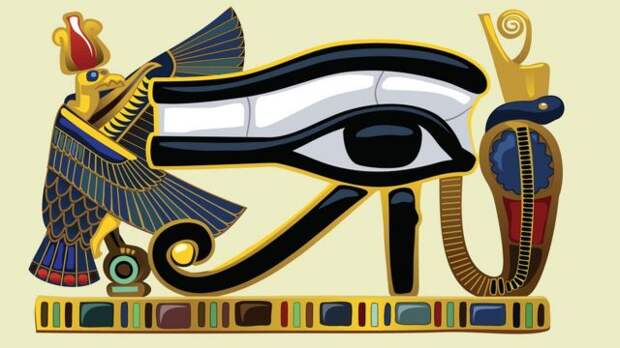 Око Гора - гибрид человеческого и соколиного глаза - было у древних египтян защитным амулетом