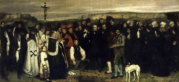 Погребение в Орнане (1850 год) - Гюстав Курбе. 