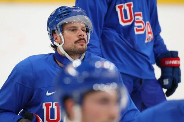 Остон Мэттьюс выдал результативную передачу в матче США — Дания на Олимпиаде-2026