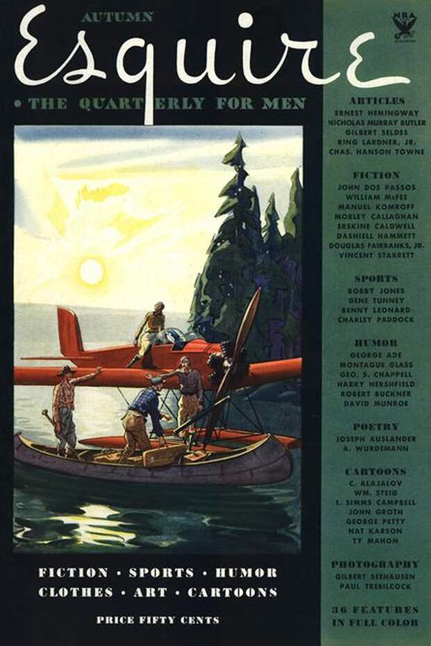 В 1933 году вышел первый номер журнала Esquire..jpg