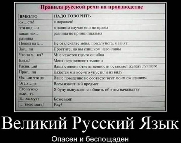 Демотиваторы про русский язык