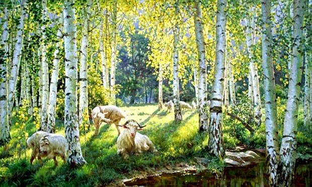 Пейзажная живопись от Тянь Хайбо. Пейзажная живопись от Тянь Хайбо.