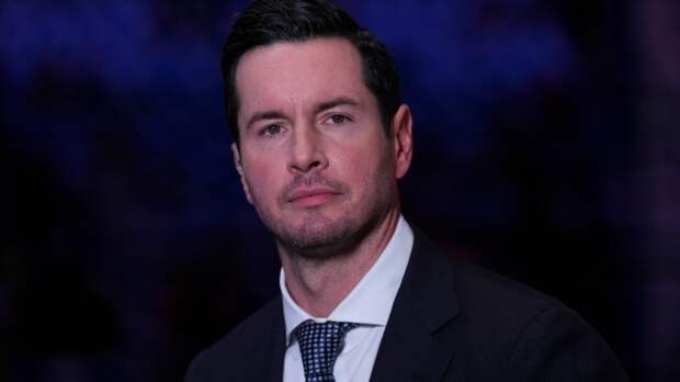JJ Redick on set before a TV appearance.