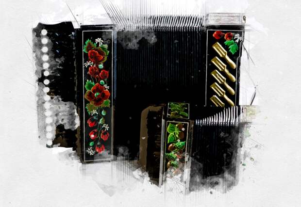 Строев с гармонью выступил в Кремлёвском дворце