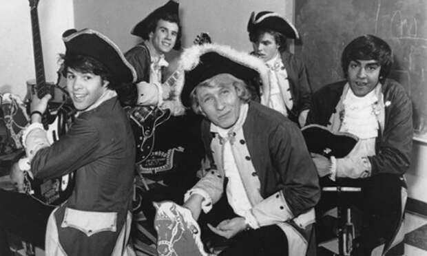 In a July 1967 photo, Paul Revere, front, and the Raiders are seen in character.