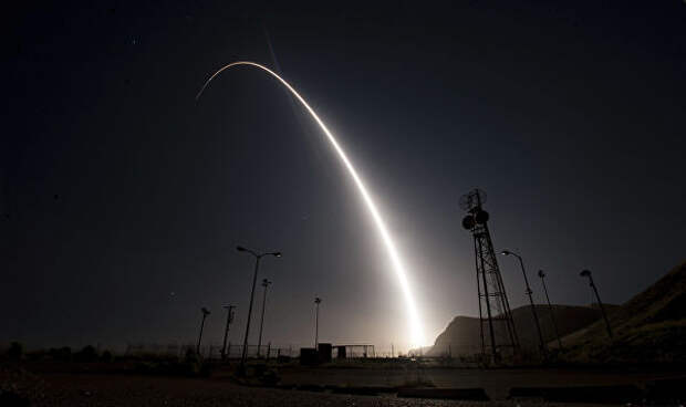Испытания межконтинентальной баллистической ракеты Minuteman III. Апрель 2017