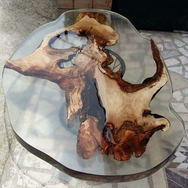 Самые красивые столы со смолой