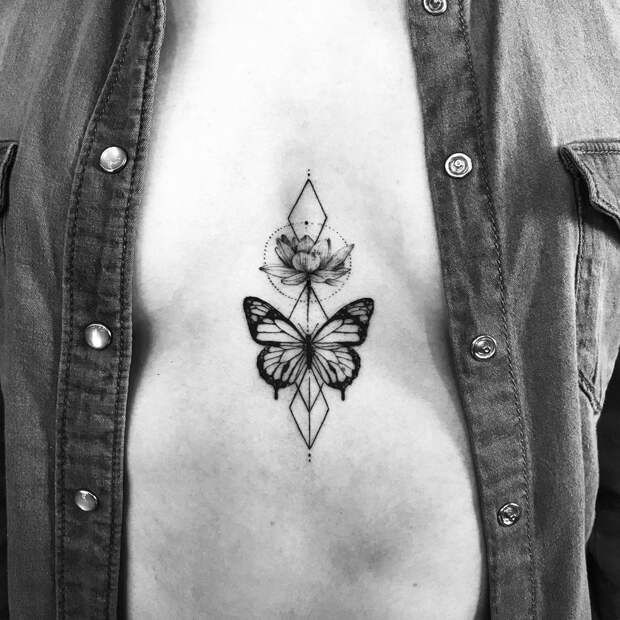 татуировки в виде бабочек фото 5