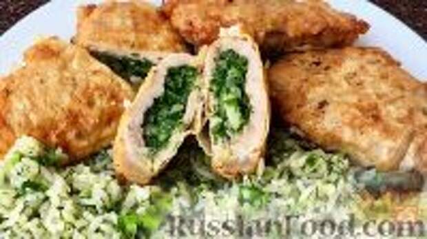 Фото к рецепту: Мясные "кармашки" с луком и зеленью