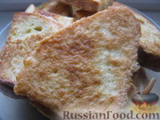 Фото к рецепту: Гренки сырные