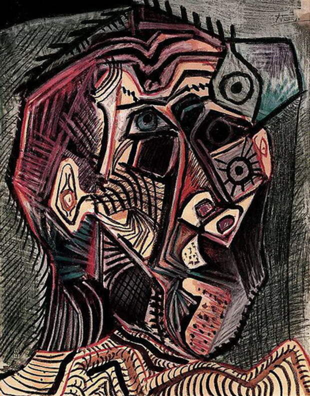 Пабло Пикассо. Автопортрет. 1972 год