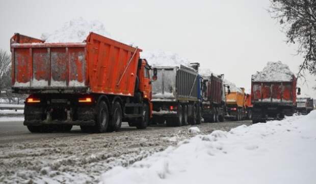 Почти 5 тыс. единиц техники задействовано в вывозе снега с улиц Москвы