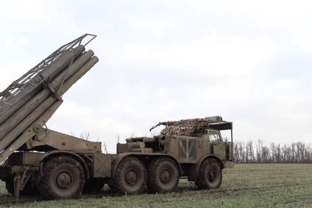 Расчет РСЗО «Ураган» группировки войск «Восток» нанес удар по позициям артиллерии и живой силе ВСУ