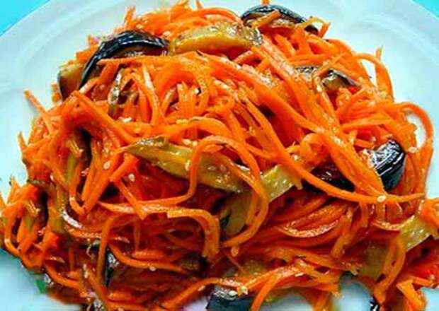 морковка по-корейски с овощами