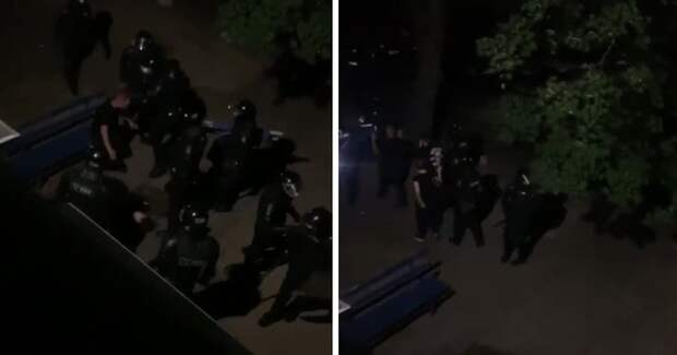 Фото "Дома сидеть надо!" ОМОН в Минске избил парня и девушку в пустом дворе