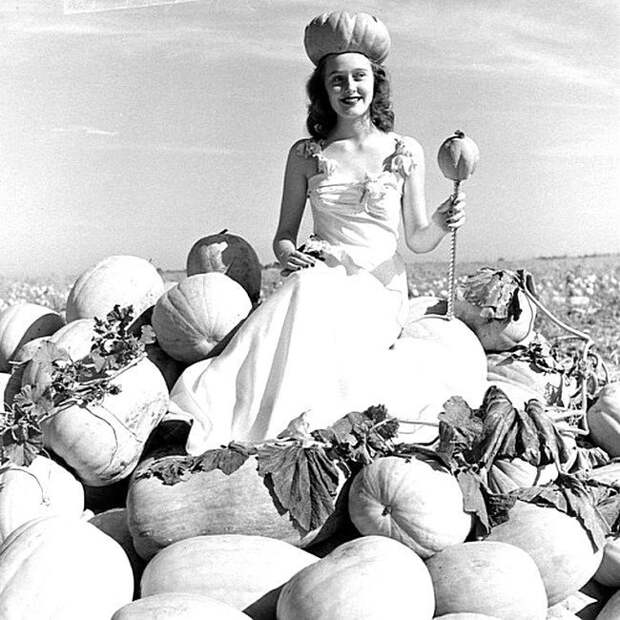 Принцесса Фестиваля Тыквы - около 1946. Весь Мир в объективе, ретро, фотографии