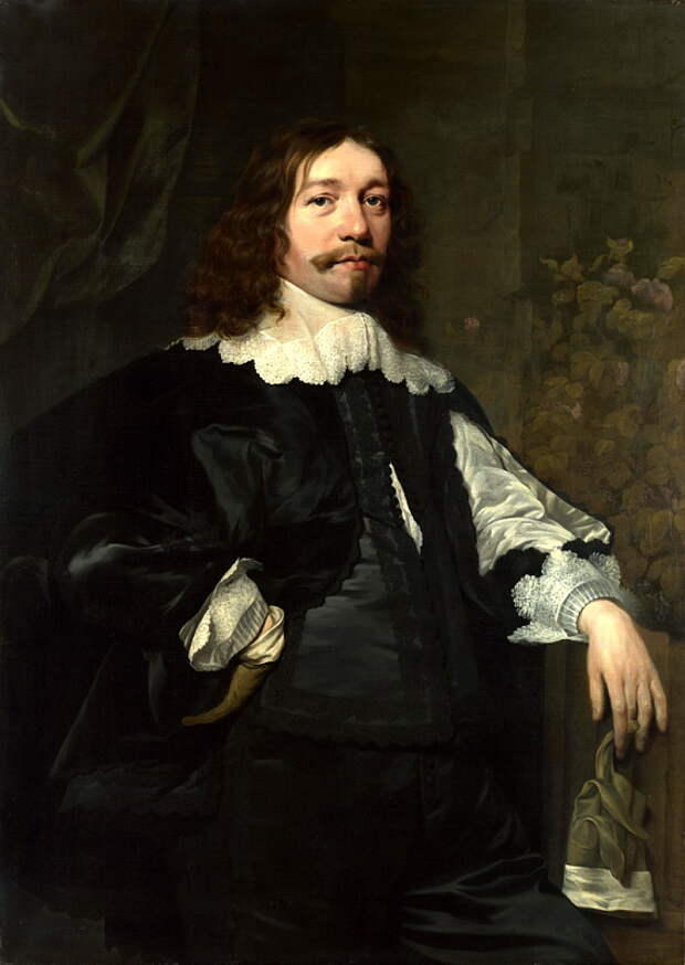 Bartholomeus van der Helst - Portrait of a Man in Black holding a Glove. Национальная галерея, Часть 1
