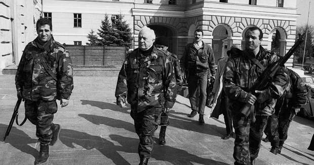Шеварднадзе в оккупированном грузинами Сухуме