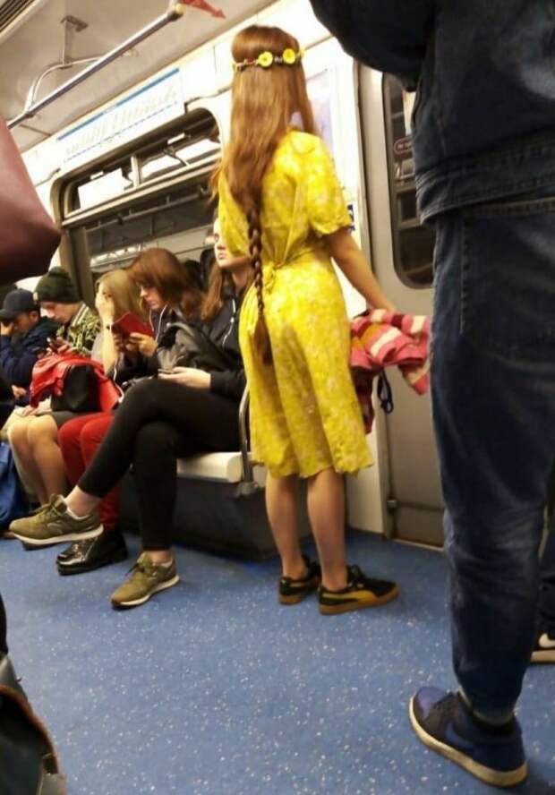 девушка с косой