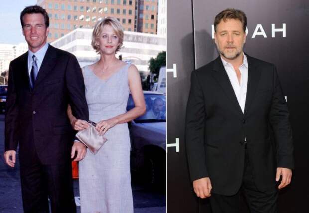 Деннис Куэйд и Мег Райан. Рассел Кроу. Деннис Куэйд и Мег Райан. Рассел Кроу.