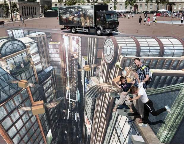 Самый большой 3D стрит-арт Самый большой 3D стрит-арт