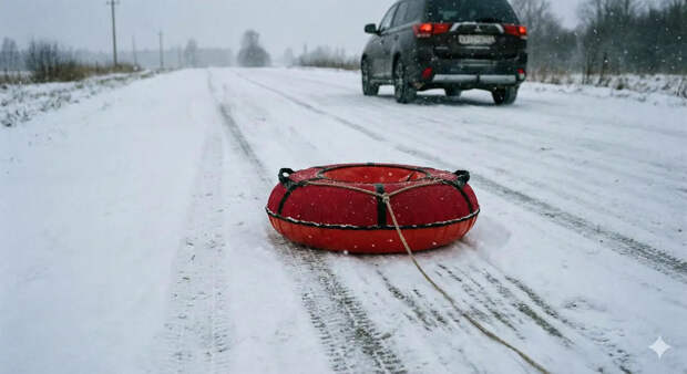 В Мытищах девочка на "ватрушке" попала под внедорожник: водитель задержан