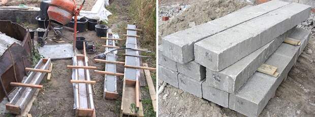 Изготовление бетонных перемычек