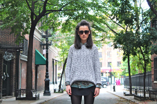 New York Style Grey Knit Sweater 37