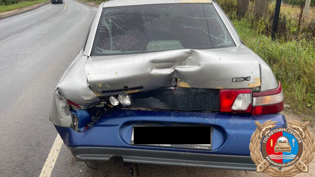 В Ивановском районе водитель легковушки пострадал после ДТП с Камазом