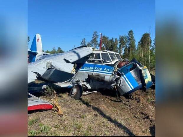 Самолет упал около Смоленки