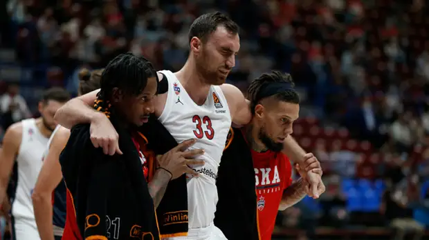 Центровой ЦСКА Милутинов выбыл на неопределённый срок из-за травмы