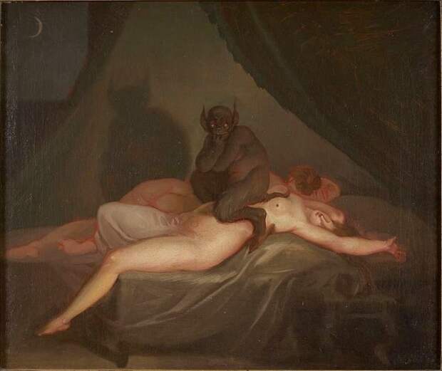 Ночной кошмар. Николай Абильдгаард, 1800 год. | Фото: ru.wikipedia.org. Ночной кошмар. Николай Абильдгаард, 1800 год. | Фото: ru.wikipedia.org.