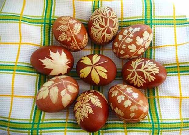 окрашивание яиц луковой шелухой