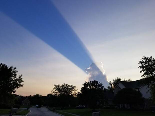 Cloud Forms A Shadow On The Sky