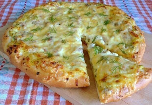 деревенская пицца с курицей рецепт
