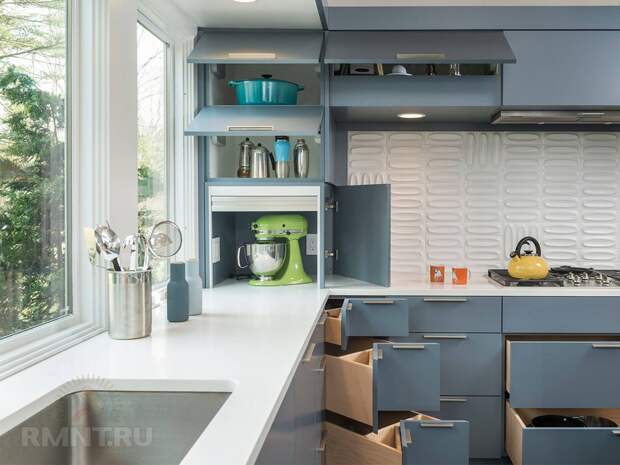 Надёжные и удобные системы хранения для угловых кухонных шкафов