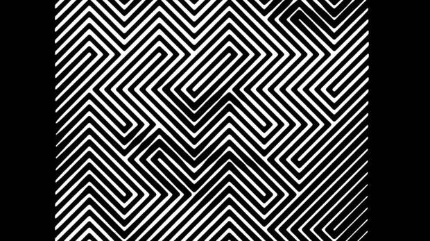 Оптическая иллюзия: линии превращаются сразу в несколько вещей