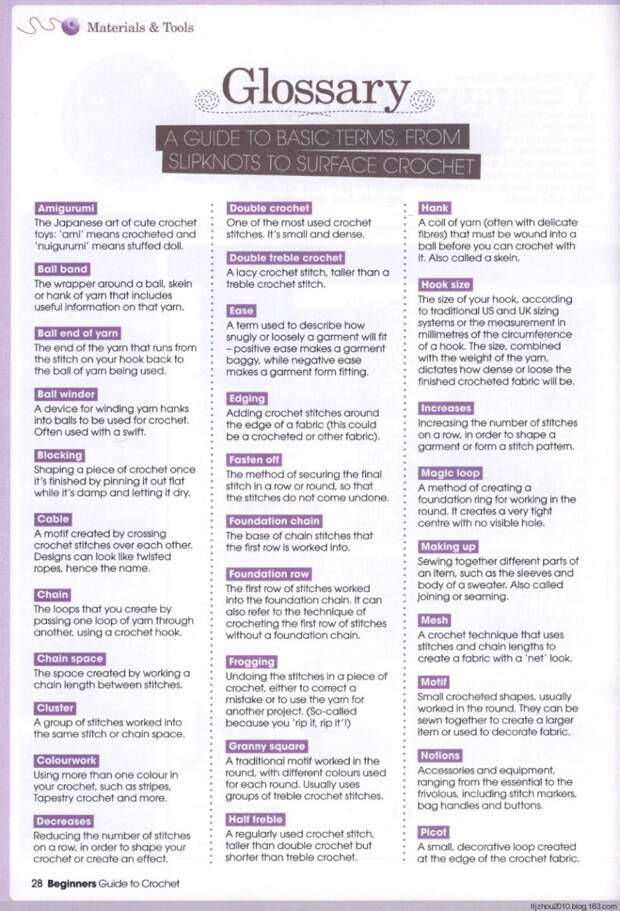 Beginners Guide to Crochet 2014 (钩) (1) - 紫苏 - 紫苏的博客 Beginners Guide to Crochet 2014 (钩) (1) - 紫苏 - 紫苏的博客