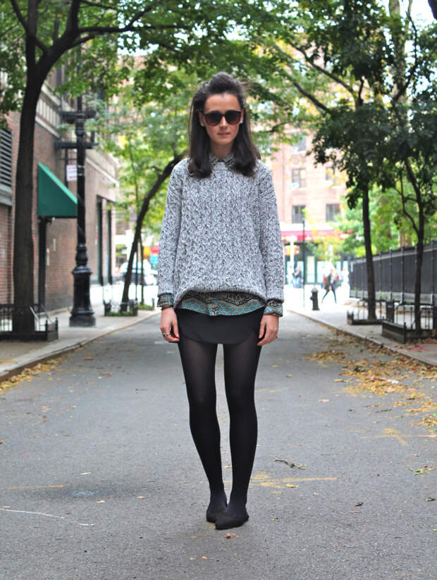 New York Style Grey Knit Sweater 25