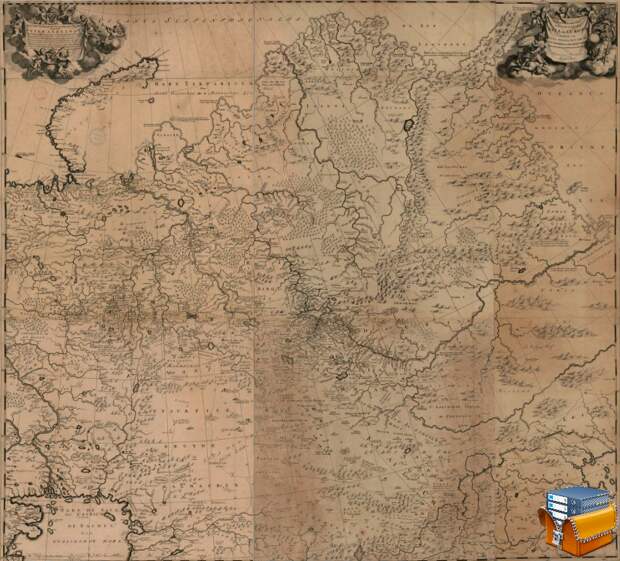 Карта Азии Николаса Витсена 1687 год