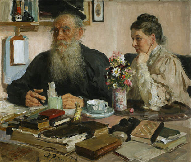 Л.Н.Толстого с женой С.А.Толстой