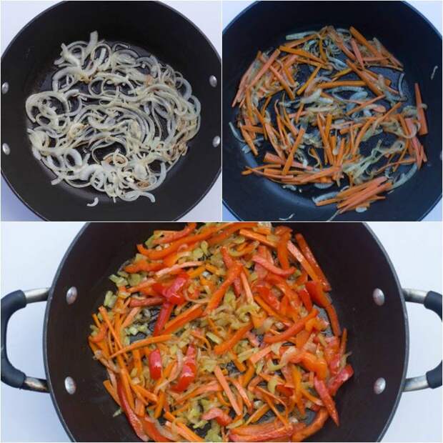 Вкусный салат из баклажанов и овощей