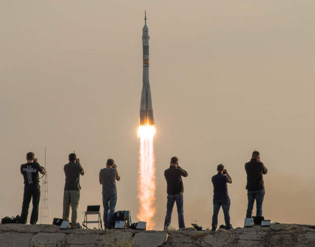 Старт космического корабля «Союз МС»