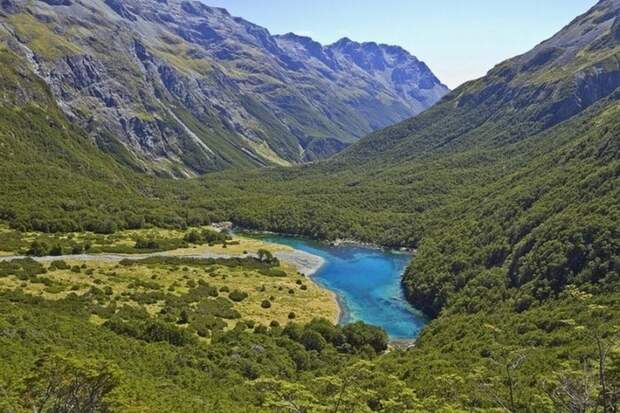 Самое чистое озеро на планете вода, новая зеландия, озеро
